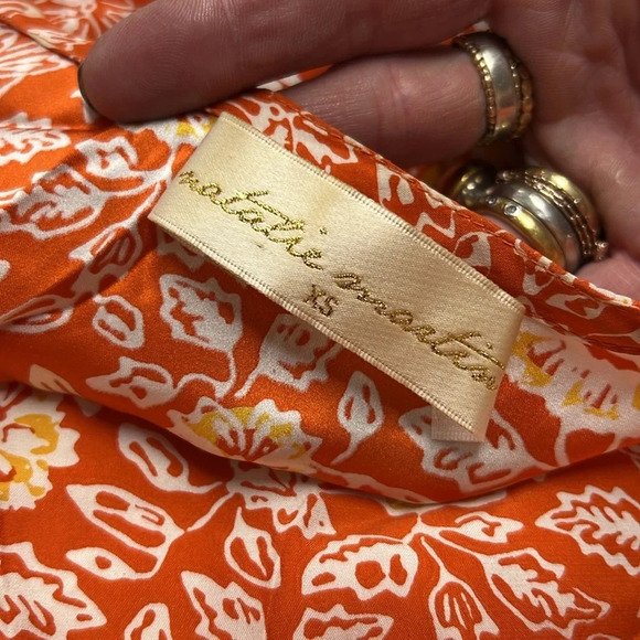 Natalie Martin Marin Oversized Caftan Dress with Belt XS/S in Tuscan Sun - Picture 12 of 16